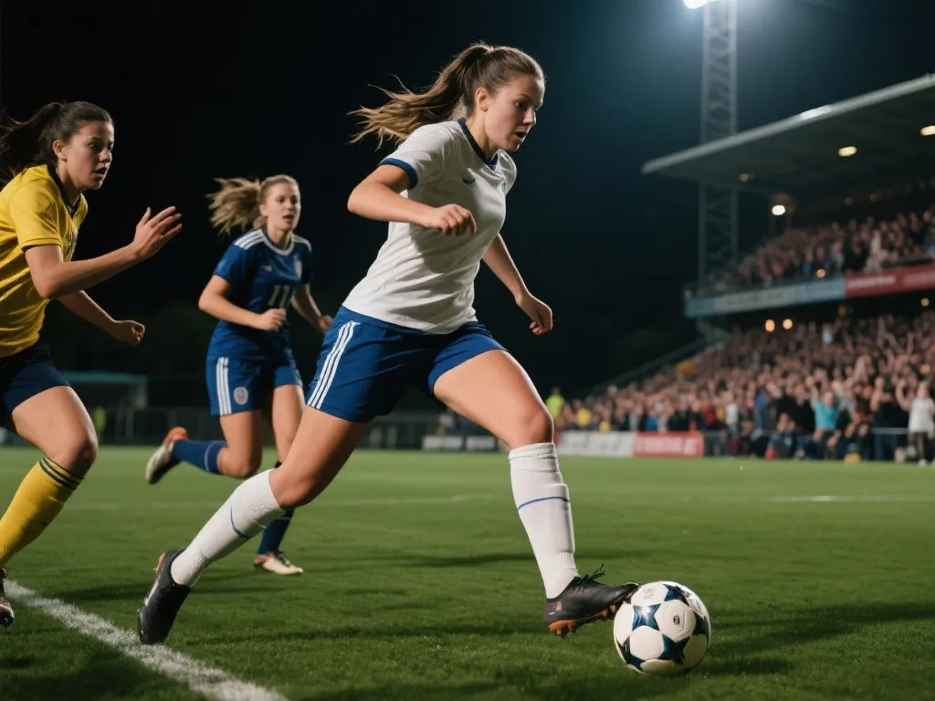 女足前锋突破防守